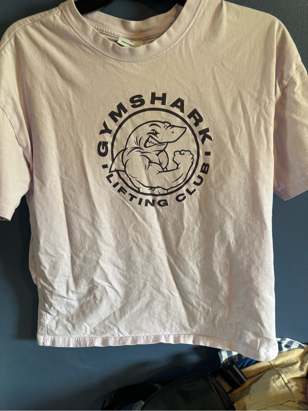 Gymshark Light Pink Graphic 'Lifting Club' Tee